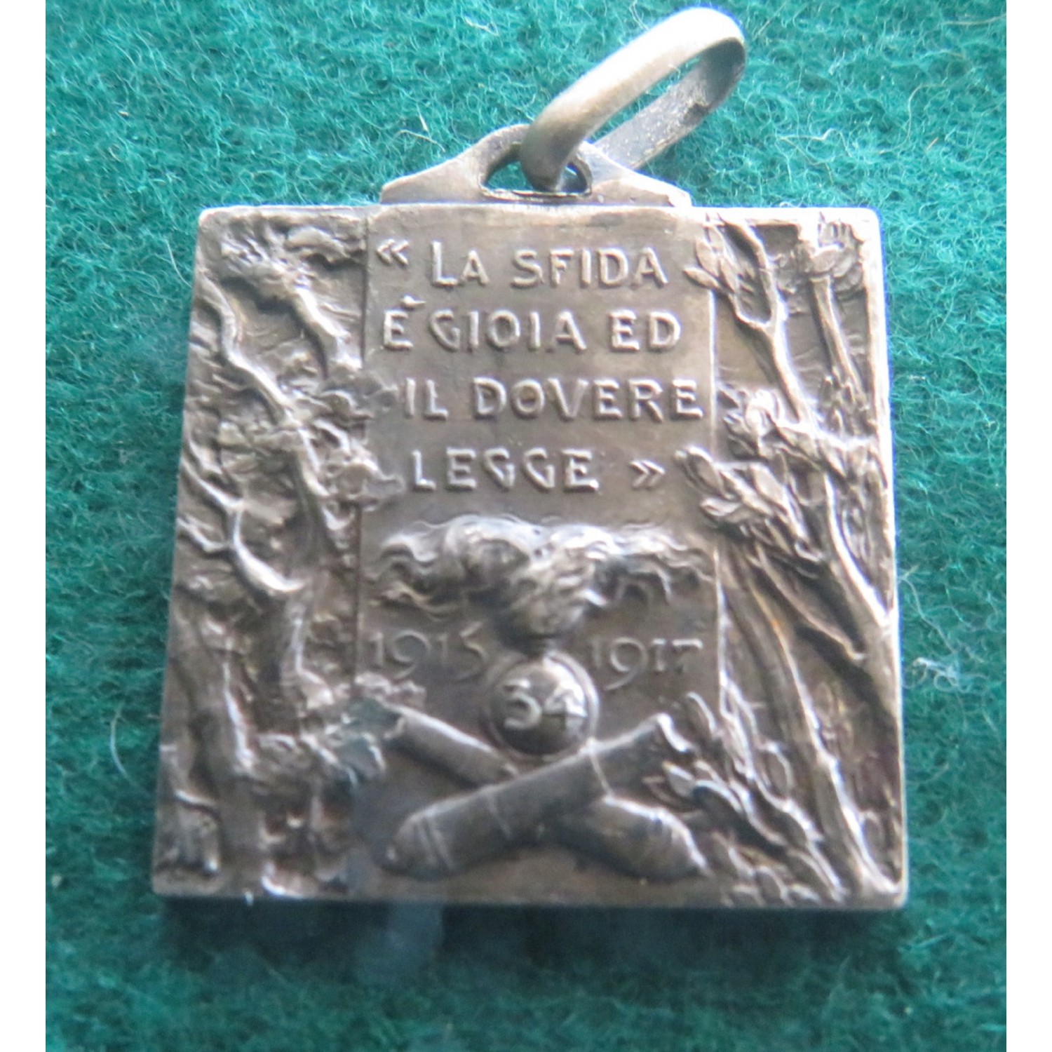 Regimental Medal 34" Rgt Artillery 1916