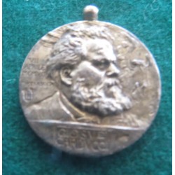 Medaglia in bronzo argentato Pietrasanta VII Aprile 1907 Giosue Carducci