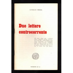 Brochure Two Letters Against the Current by Giorgio Freda, Ed. By Ar